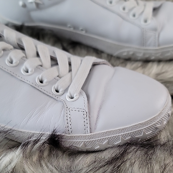 Ash Studded Star White Leather Low-Top Sneakers - Picture 5 of 16